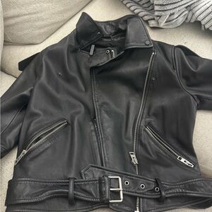 Allsaints leather jacket BALFERN Biker US 8